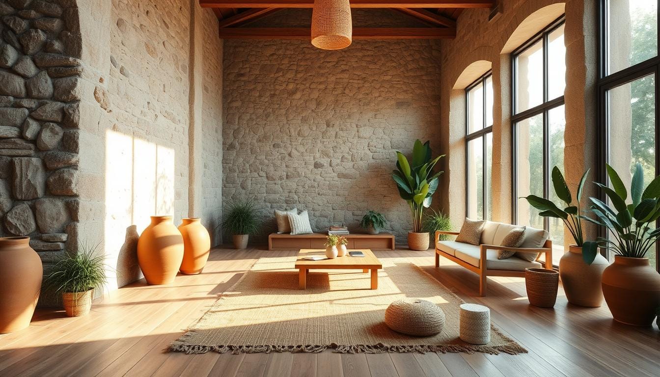 Natural Elements: Incorporating Stone and Raw Materials Indoors