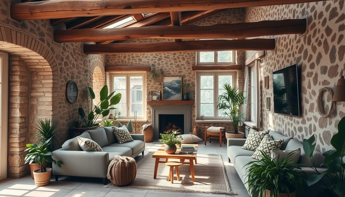 interior design with natural elements